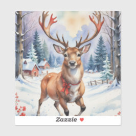 Adesivo Reindeer Wonderland: Feriado Feliz