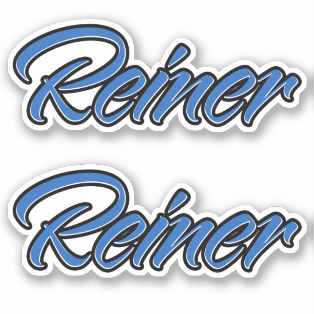 Adesivo Reiner Name blue Aufkleber Sticker Stickerset (Frente)