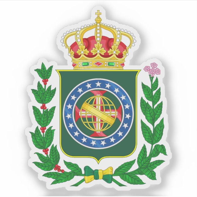 Adesivo Reino Unido de Portugal, Brasil e Algarves (Frente)