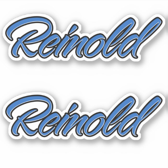 Adesivo Reinold Name blue Aufkleber Sticker Stickerset (Frente)