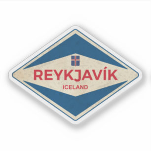 Adesivo Rekjavik iceland Vintage