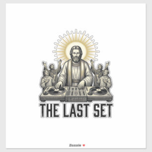 Adesivo Religioso Vintage DJ O Último Conjunto de Camisa D