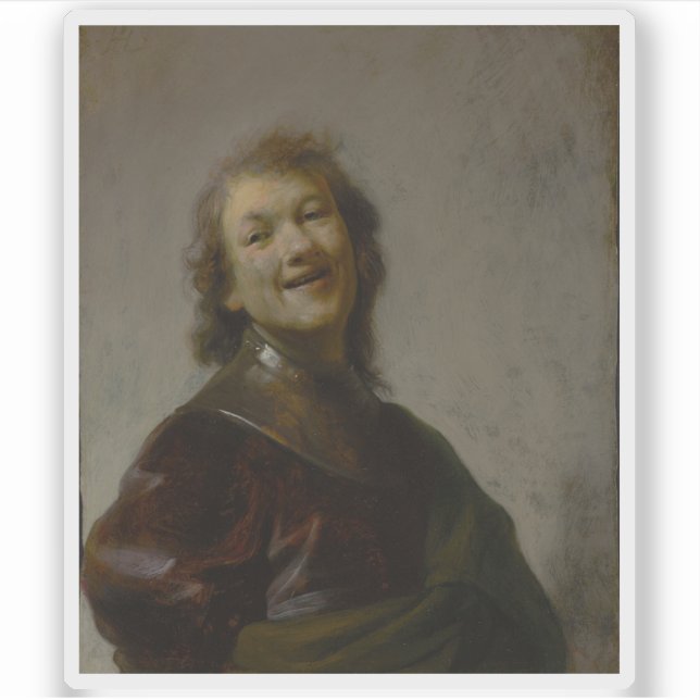 Adesivo Rembrandt - Rembrandt Laughing (Frente)