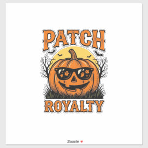 Adesivo Remendo de Abóbora de Halloween Vintage Jack O Lan