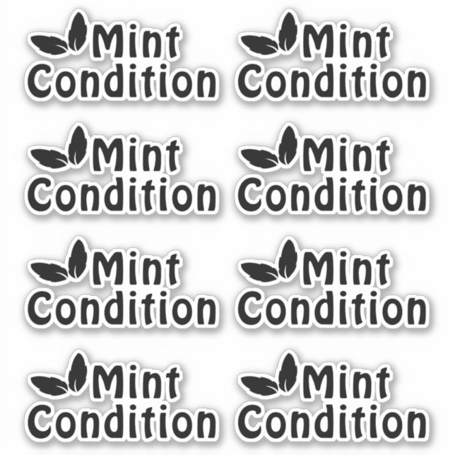 Adesivo Remoção da Condição da Mint (Frente)