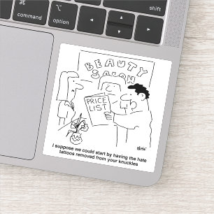 Adesivo Remoção de tatuagens no tema Beauty Salon