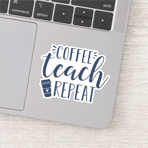 Adesivo Repetir Teste de Café  Amantes Engraçados De Caf