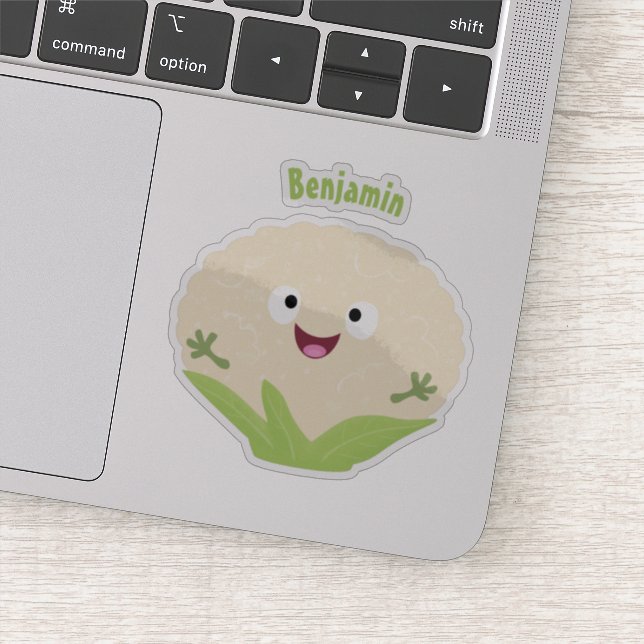 Adesivo Repolho roxo feliz e fofo desenho de vegetal (Detalhe)
