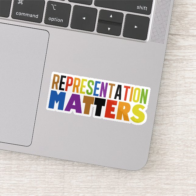 Adesivo Representation Matters Rainbow Diversity Laptop (Detalhe)