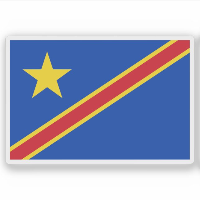Adesivo Republic of the Congo (Léopoldville),(1963–1966) (Frente)