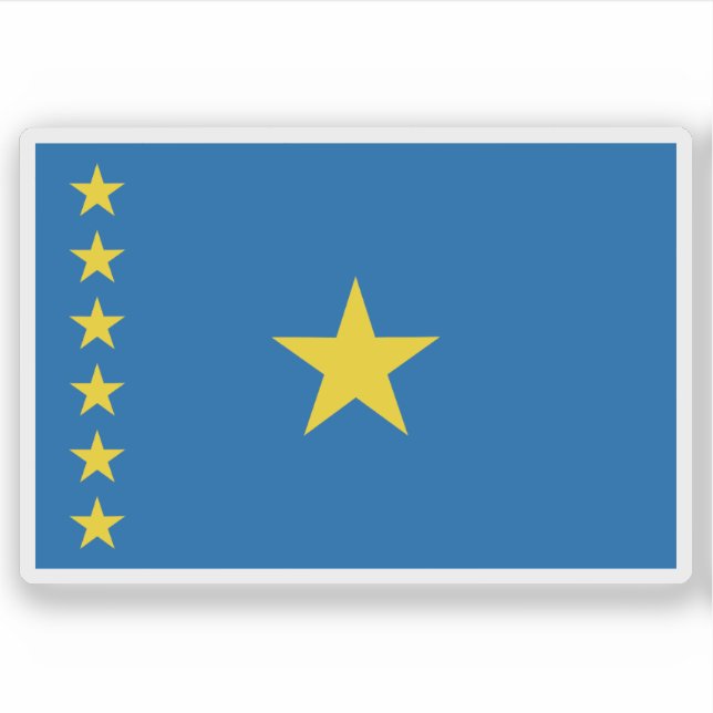 Adesivo República Democrática do Congo (1997–2003) (Frente)