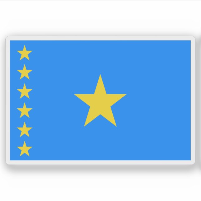 Adesivo República Democrática do Congo (2003–2006) (Frente)