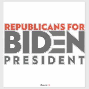 Adesivo Republicanos por Joe Biden