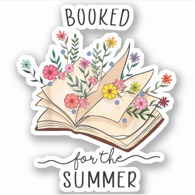 Adesivo Reservado Para A Bibliotecária De Leitura De Verão (Frente)