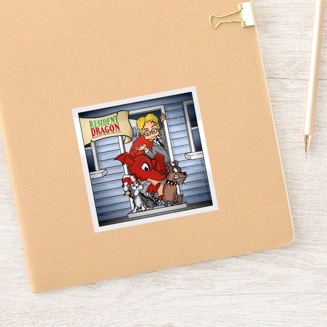 Adesivo Resident Dragon Original Character Cast Group (Notebook)