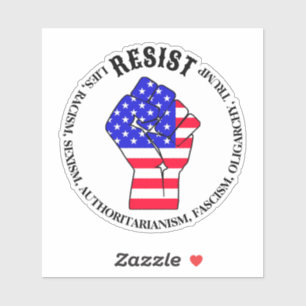 Adesivo Resiste ao fascismo, Oligarchy, Anti-Trump
