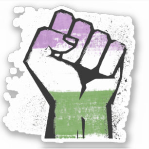 ADESIVO RESISTÊNCIA A GENDERQUEER