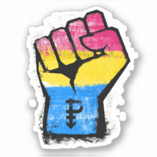 Adesivo Resistência do Protesto Pansexual