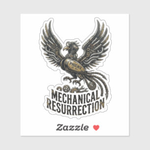 Adesivo Ressurreição Mecânica Fênix Motociclista Motor