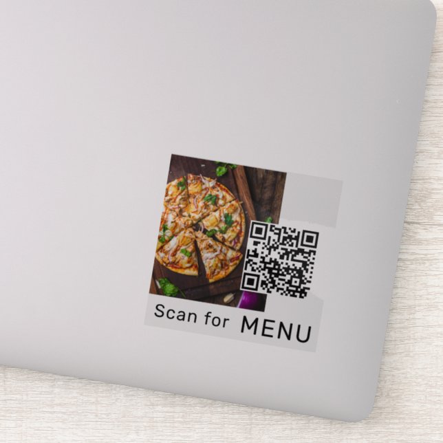 Adesivo Restaurante verificação de código QR para foto de  (Detalhe)