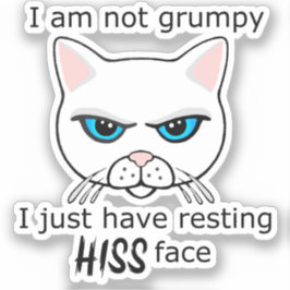 Adesivo Resting Sua Cara Branca Cat - PACOTE DE Benefícios