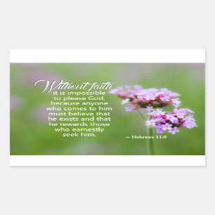 Adesivo Retangular 11:6 dos hebraicos recompensa aqueles que o