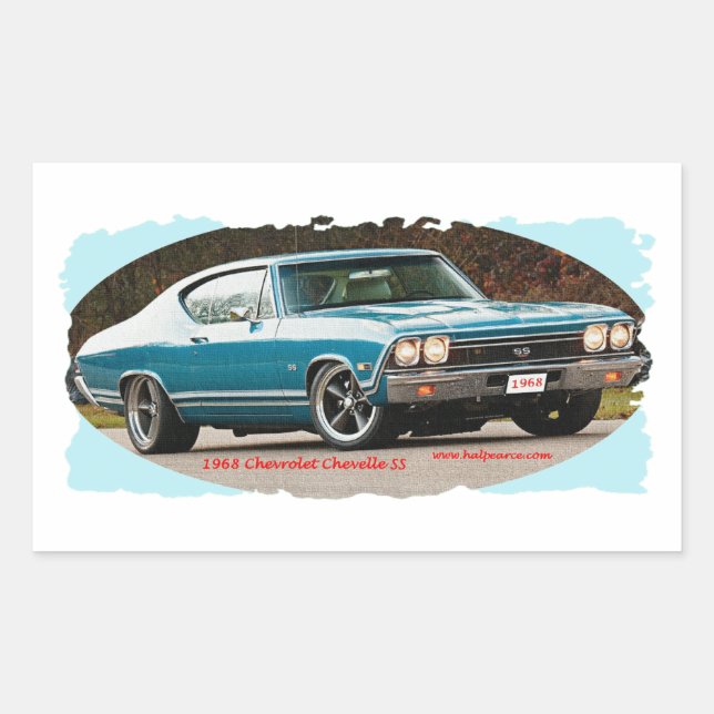 Adesivo Retangular 1968_Chevrolet_Chevelle_SS (Frente)
