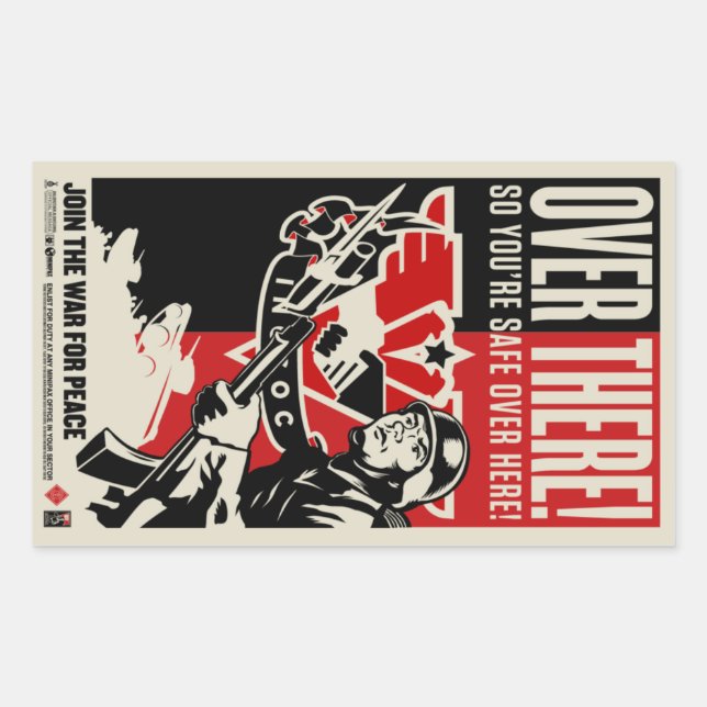 Adesivo Retangular 1984 Autocolantes de propaganda (Frente)