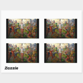 Adesivo Retangular 1rua Martírio de Ruas. Sebastian (M 013)