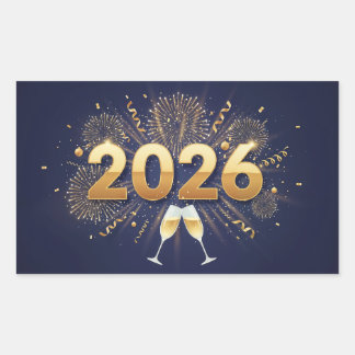 Adesivo Retangular 2026 Stickers