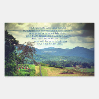 Adesivo Retangular 2 Crônicas 7:14