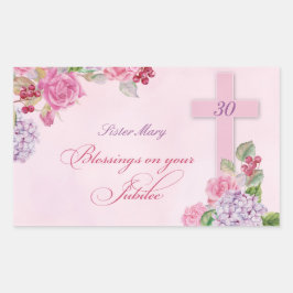 Adesivo Retangular 30 do Aniversário da Vida Religiosa