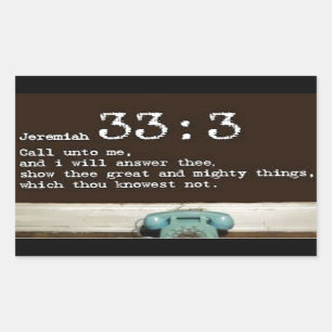 Adesivo Retangular 33:3 de Jeremiah