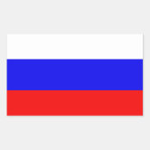 Adesivo Retangular Bandeira da Federação Russa