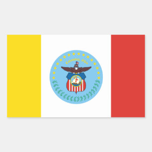 Adesivo Retangular 4 Flag of Columbus, Ohio