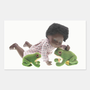 Adesivo Retangular 519 Sasha Cara Black bebé autocolante