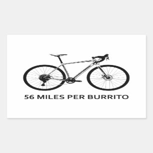 Adesivo Retangular 56 Milhas Por Burrito