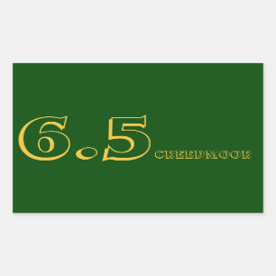 Adesivo Retangular 6.5 Creedmoor Ammo Sticker