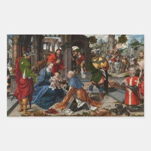 Adesivo Retangular A Adoração do Magi