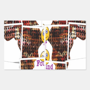 Adesivo Retangular A África é onde encontrei o Amor