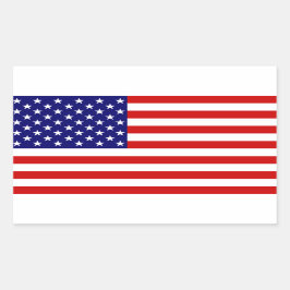 Adesivo Retangular A bandeira americana