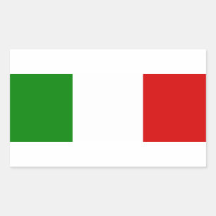 Adesivo Retangular A bandeira de Italia