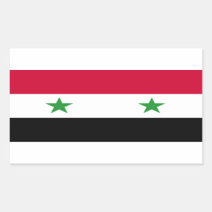 Adesivo Retangular A bandeira de Syria