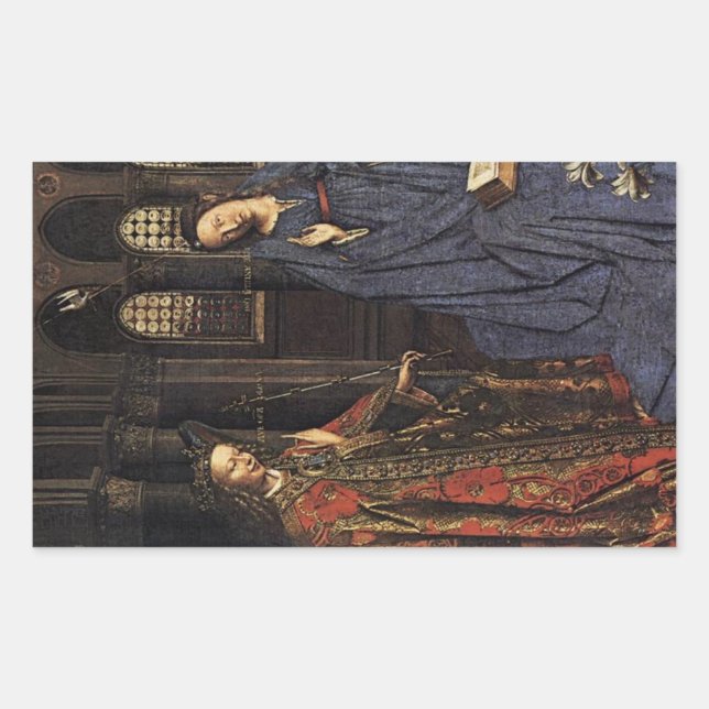 Adesivo Retangular A Comunicação de Jan van Eyck (Frente)