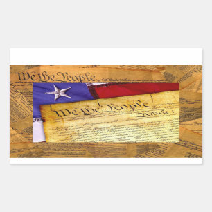 Adesivo Retangular A Constituição Americana Somos As Pessoas