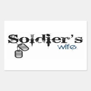 Adesivo Retangular A esposa do soldado