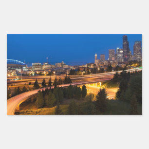 Adesivo Retangular A estrada a Seattle