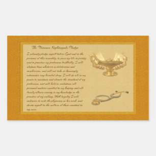 Adesivo Retangular A garantia de Florence Nightingale