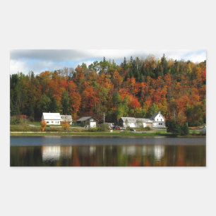 Adesivo Retangular A lagoa de Joe - Danville, Vermont