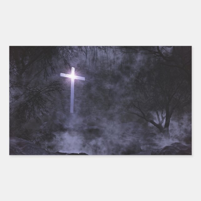 Adesivo Retangular A Minha Luz Vem Vestidos (Frente)